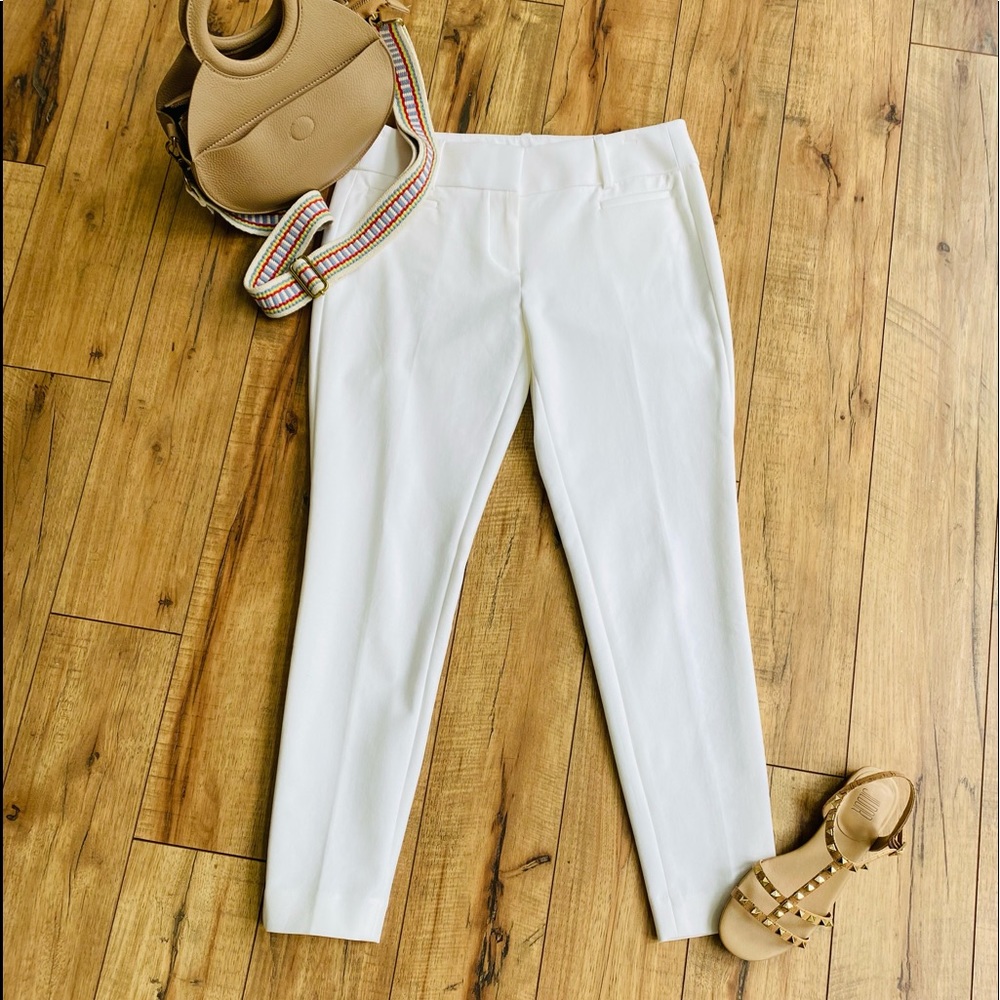 Loft Marisa White Skinny Pant